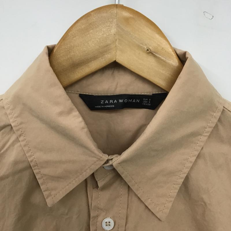 ザラ ZARA シャツ、ブラウス 長袖 S 無地 ベージュ / ベージュ / beige レディース USED 古着 中古 10161170