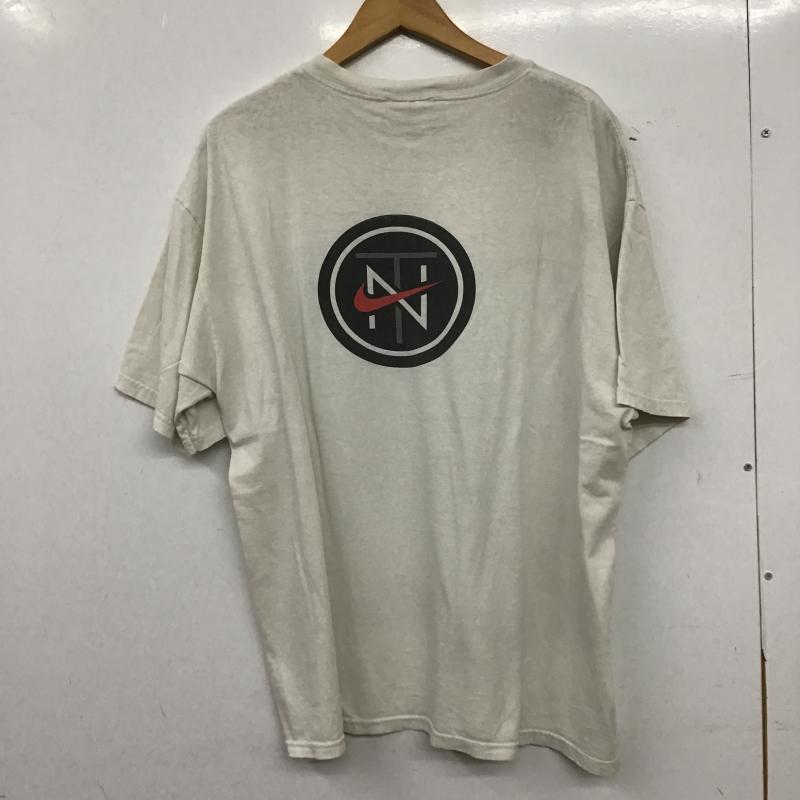 ナイキ NIKE Tシャツ 半袖 半袖カットソー プリントTシャツ クルーネックカットソー L ロゴ、文字 白 / ホワイト / white メンズ USED 古着 中古 10161171