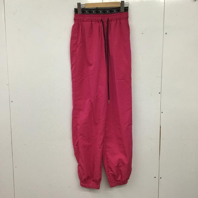 ジェイダ GYDA パンツ ワークパンツ、ペインターパンツ 072260733501 LOGOテープジョガーパンツ FREE 無地 桃 / ピンク / pink レディース USED 古着 中古 10161172