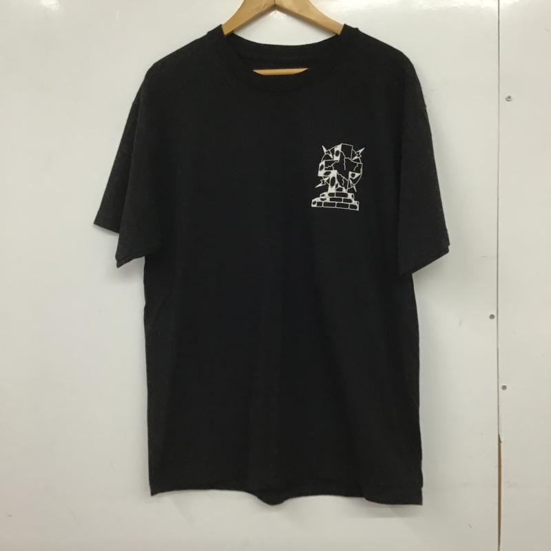 ドッグタウン DOGTOWN Tシャツ 半袖 半袖カットソー プリントTシャツ クルーネックカットソー L プリント 黒 / ブラック / black メンズ USED 古着 中古 10161174