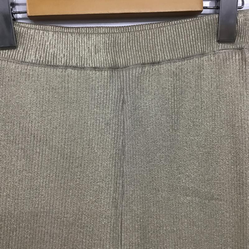 アングリッド Ungrid ボトムス ボトムス 112350712301 箔プリントニットパンツ タグ付 FREE 無地 金 / ゴールド / gold color レディース USED 古着 中古 10161175