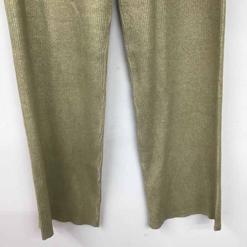 アングリッド Ungrid ボトムス ボトムス 112350712301 箔プリントニットパンツ タグ付 FREE 無地 金 / ゴールド / gold color レディース USED 古着 中古 10161175