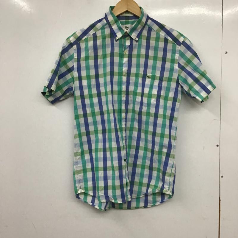 ラコステ LACOSTE シャツ、ブラウス 半袖 半袖シャツ チェックシャツ カラーシャツ 3 チェック マルチカラー / マルチカラー / multicolor メンズ USED 古着 中古 10161176