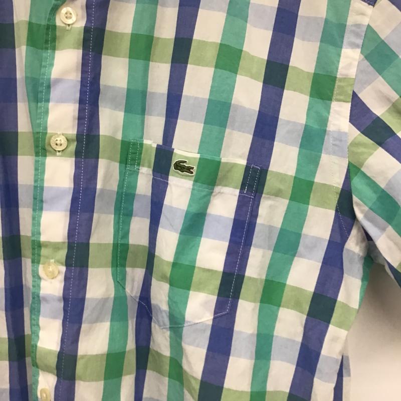 ラコステ LACOSTE シャツ、ブラウス 半袖 半袖シャツ チェックシャツ カラーシャツ 3 チェック マルチカラー / マルチカラー / multicolor メンズ USED 古着 中古 10161176
