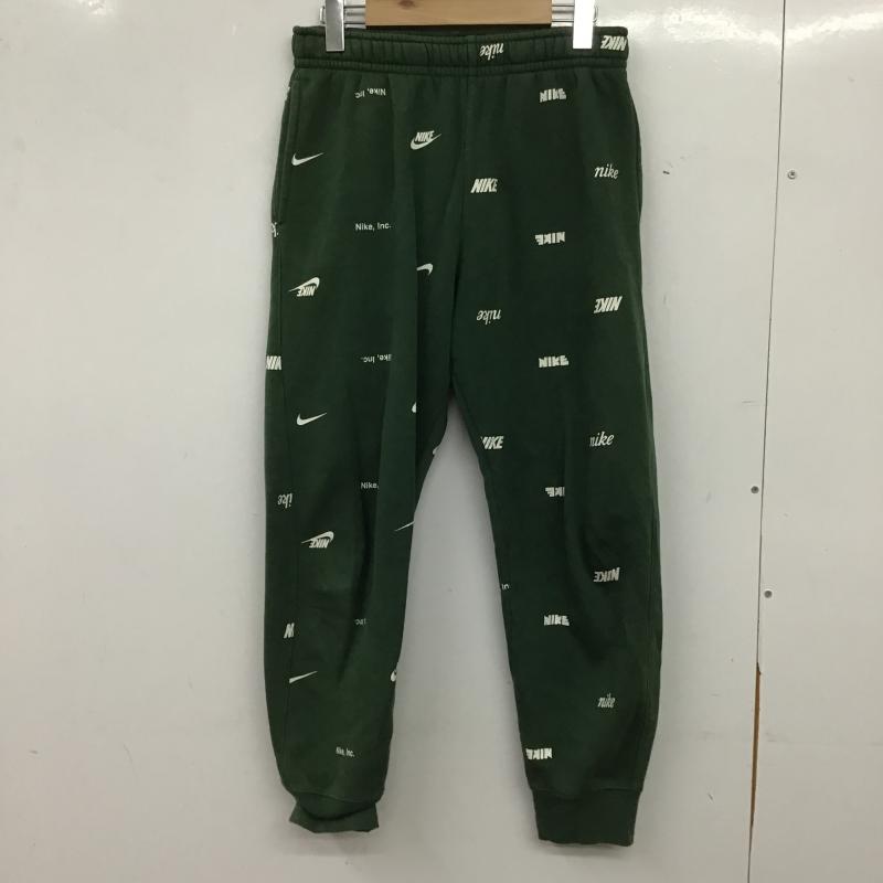 ナイキ NIKE パンツ ワークパンツ、ペインターパンツ スウェットパンツ S ロゴ、文字 X プリント 緑 / グリーン / green レディース USED 古着 中古 10161177