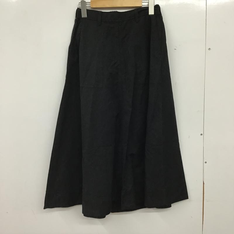 ニコアンド niko and... スカート ロングスカート M 無地 黒 / ブラック / black レディース USED 古着 中古 10161179