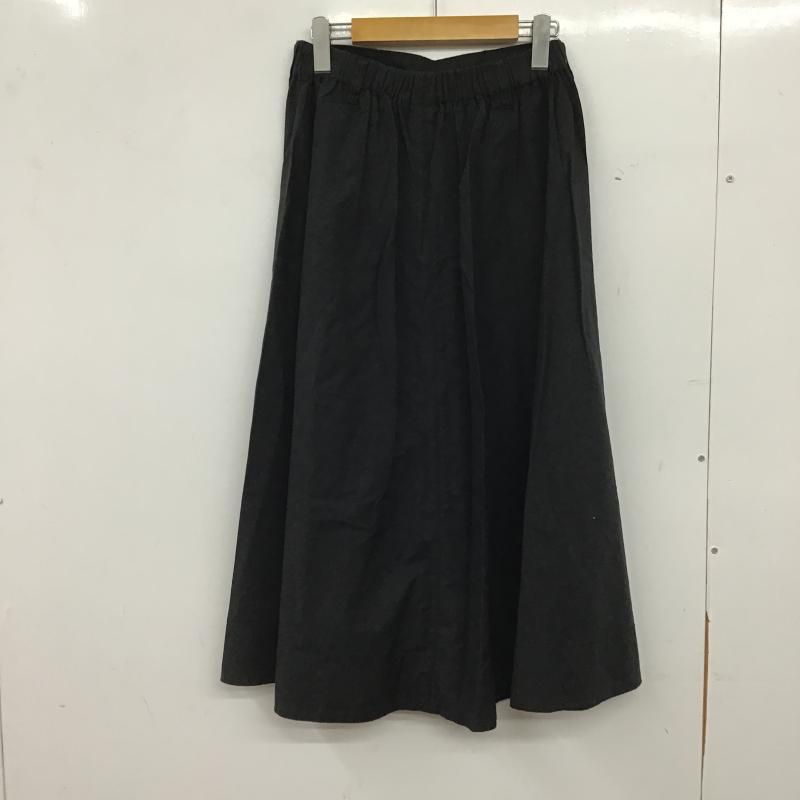 ニコアンド niko and... スカート ロングスカート M 無地 黒 / ブラック / black レディース USED 古着 中古 10161179
