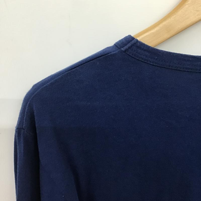 アニエスベーオム AGNESB.HOMME カットソー 長袖 長袖カットソー プリントカットソー クルーネック 2 ロゴ、文字 青 / ブルー / blue メンズ USED 古着 中古 10161181