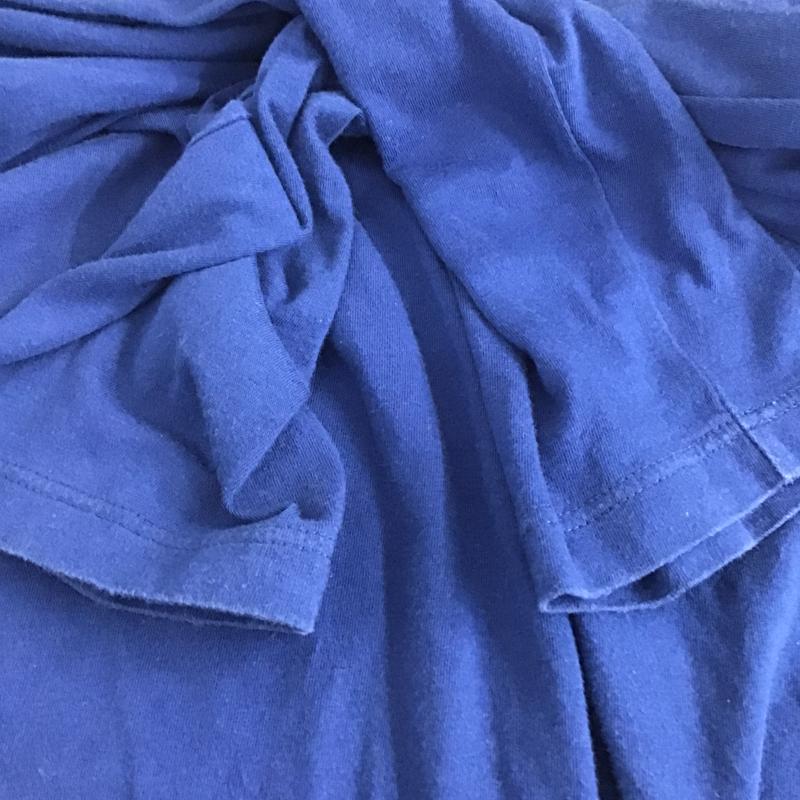 アニエスベーオム AGNESB.HOMME カットソー 長袖 長袖カットソー プリントカットソー クルーネック 2 ロゴ、文字 青 / ブルー / blue メンズ USED 古着 中古 10161181