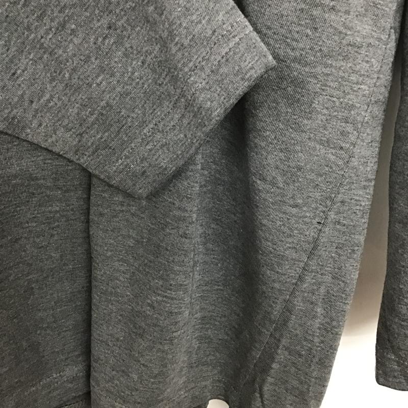 アディダス adidas カットソー 長袖 長袖カットソー プリントカットソー クルーネック ロゴ、文字 ダークグレー / ダークグレー / メンズ USED 古着 中古 10161183