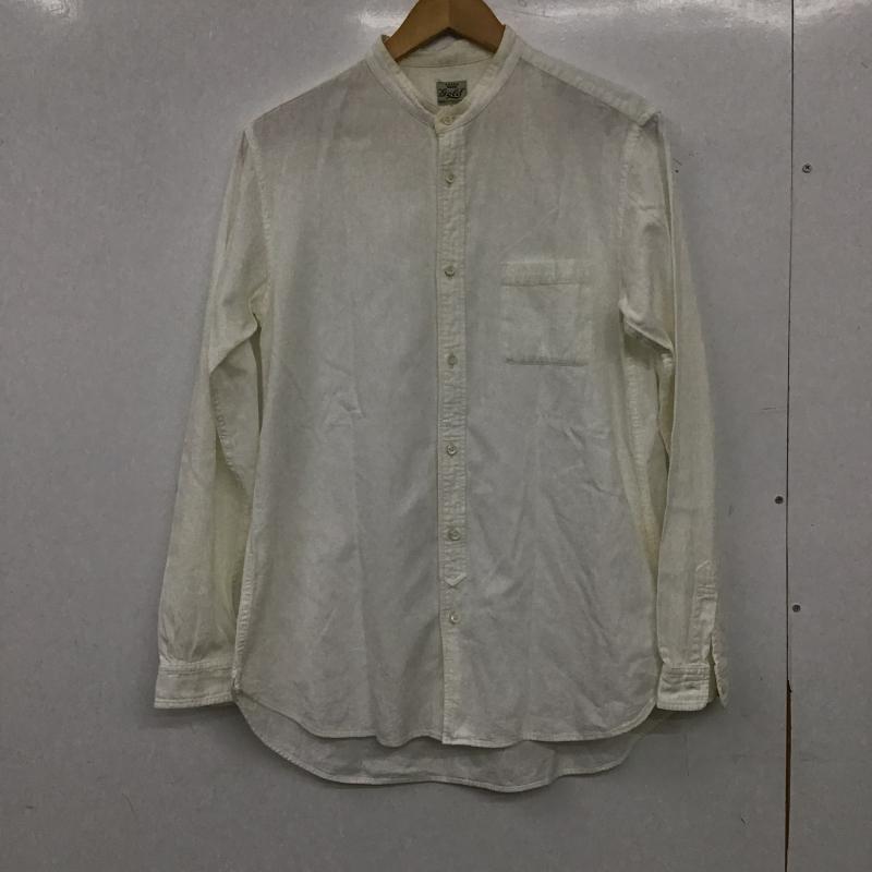 ゴールド GOLD シャツ、ブラウス 長袖 長袖シャツ 無地シャツ カラーシャツ S 無地 白 / ホワイト / white メンズ USED 古着 中古 10161186