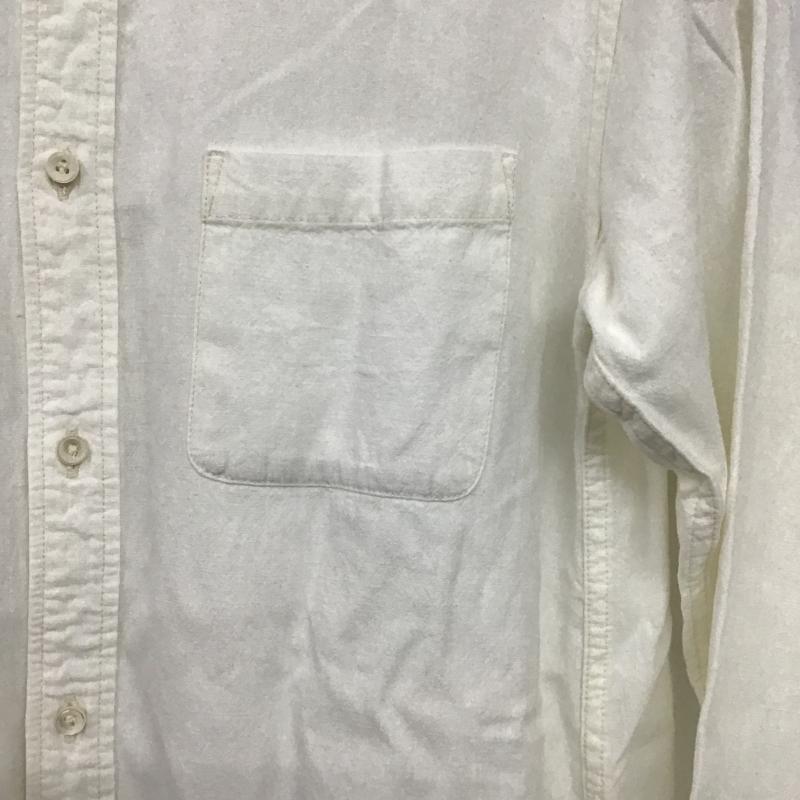 ゴールド GOLD シャツ、ブラウス 長袖 長袖シャツ 無地シャツ カラーシャツ S 無地 白 / ホワイト / white メンズ USED 古着 中古 10161186