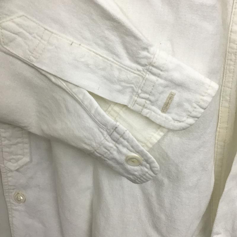 ゴールド GOLD シャツ、ブラウス 長袖 長袖シャツ 無地シャツ カラーシャツ S 無地 白 / ホワイト / white メンズ USED 古着 中古 10161186