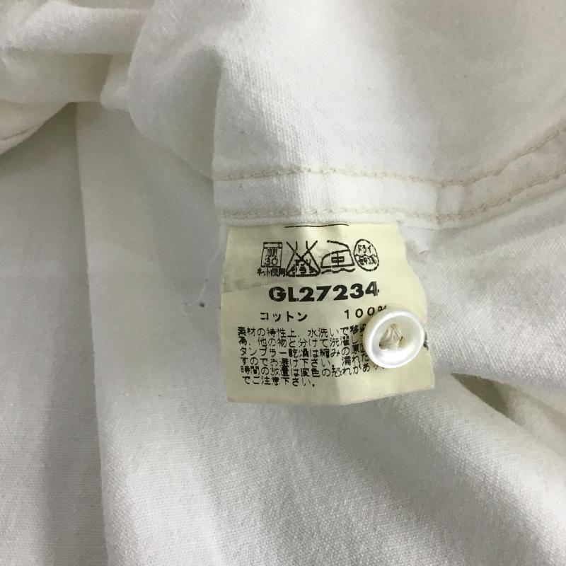 ゴールド GOLD シャツ、ブラウス 長袖 長袖シャツ 無地シャツ カラーシャツ S 無地 白 / ホワイト / white メンズ USED 古着 中古 10161186