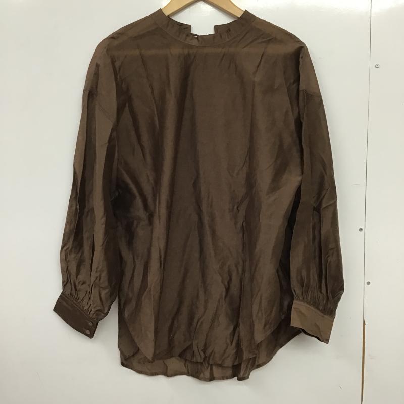 ジーナシス JEANASIS シャツ、ブラウス 長袖 JS063555CF FREE 無地 茶 / ブラウン / brown レディース USED 古着 中古 10161187