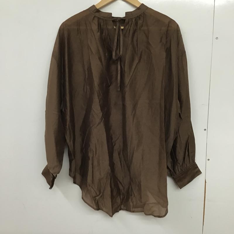 ジーナシス JEANASIS シャツ、ブラウス 長袖 JS063555CF FREE 無地 茶 / ブラウン / brown レディース USED 古着 中古 10161187