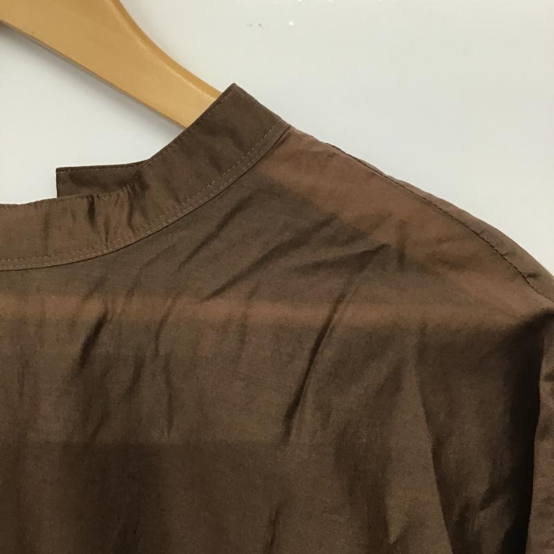 ジーナシス JEANASIS シャツ、ブラウス 長袖 JS063555CF FREE 無地 茶 / ブラウン / brown レディース USED 古着 中古 10161187