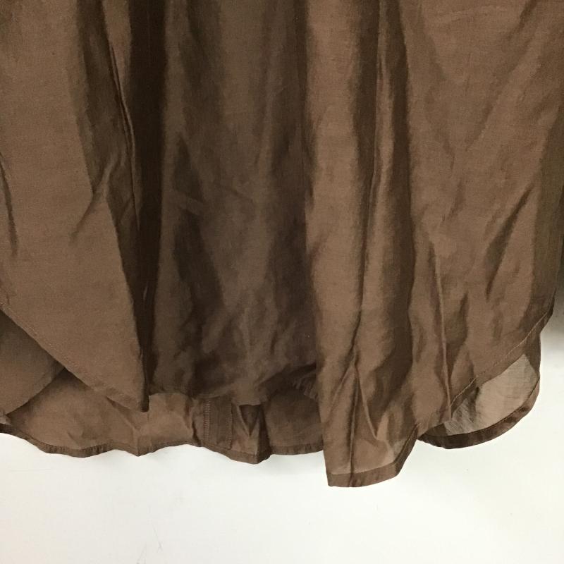 ジーナシス JEANASIS シャツ、ブラウス 長袖 JS063555CF FREE 無地 茶 / ブラウン / brown レディース USED 古着 中古 10161187