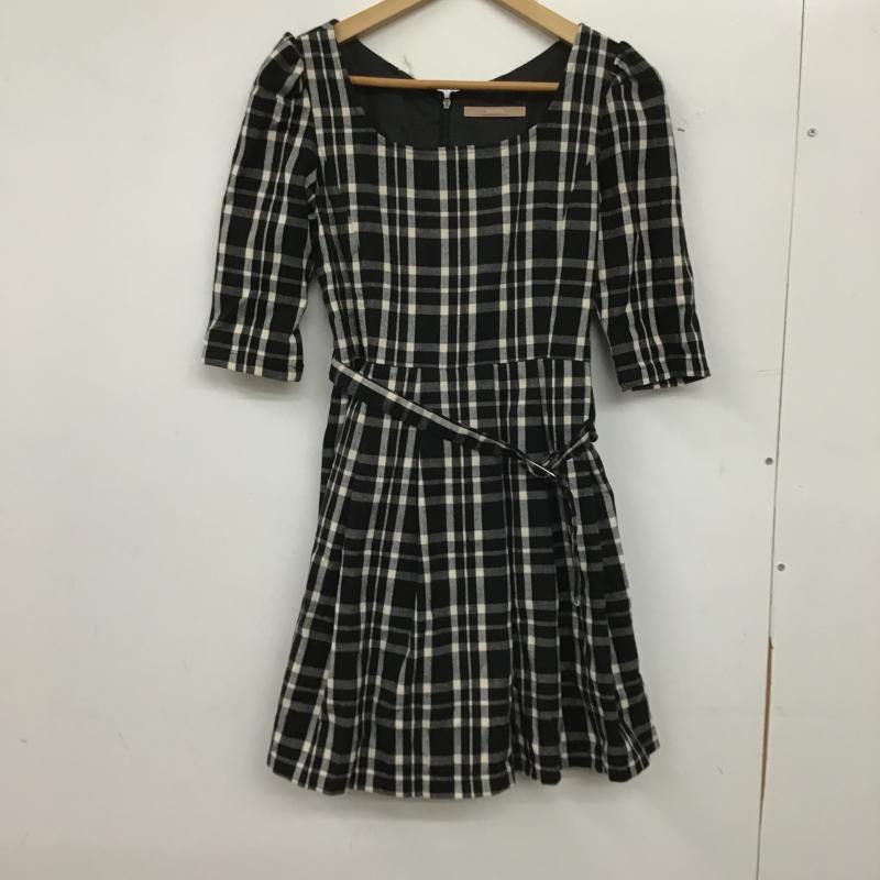 ダズリン dazzlin ワンピース ひざ丈スカート S チェック マルチカラー / マルチカラー / multicolor レディース USED 古着 中古 10161190