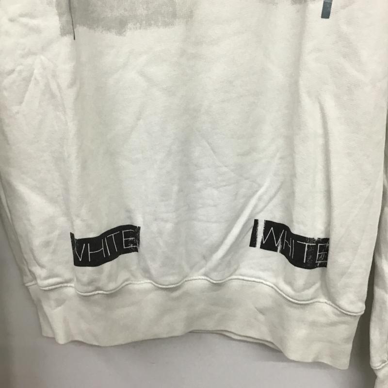 オフホワイト Off-White トレーナー 長袖 長袖トレーナー スウェット クルーネック プルオーバー XXS プリント 白 / ホワイト / white メンズ USED 古着 中古 10161196