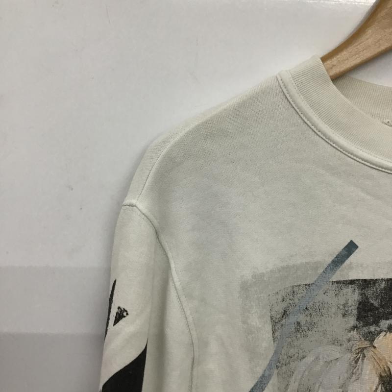 オフホワイト Off-White トレーナー 長袖 長袖トレーナー スウェット クルーネック プルオーバー XXS プリント 白 / ホワイト / white メンズ USED 古着 中古 10161196