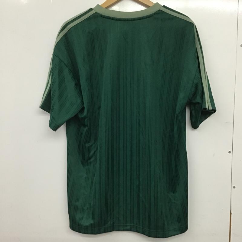 アディダス adidas Tシャツ 半袖 L ロゴ、文字 緑 / グリーン / green メンズ USED 古着 中古 10161198