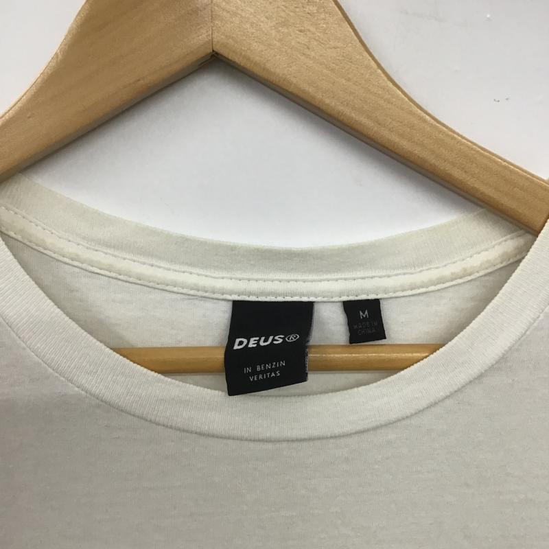 デウスエクスマキナ DEUS EX MACHINA Tシャツ 半袖 半袖カットソー プリントTシャツ クルーネックカットソー M プリント 白 / ホワイト / white メンズ USED 古着 中古 10161199