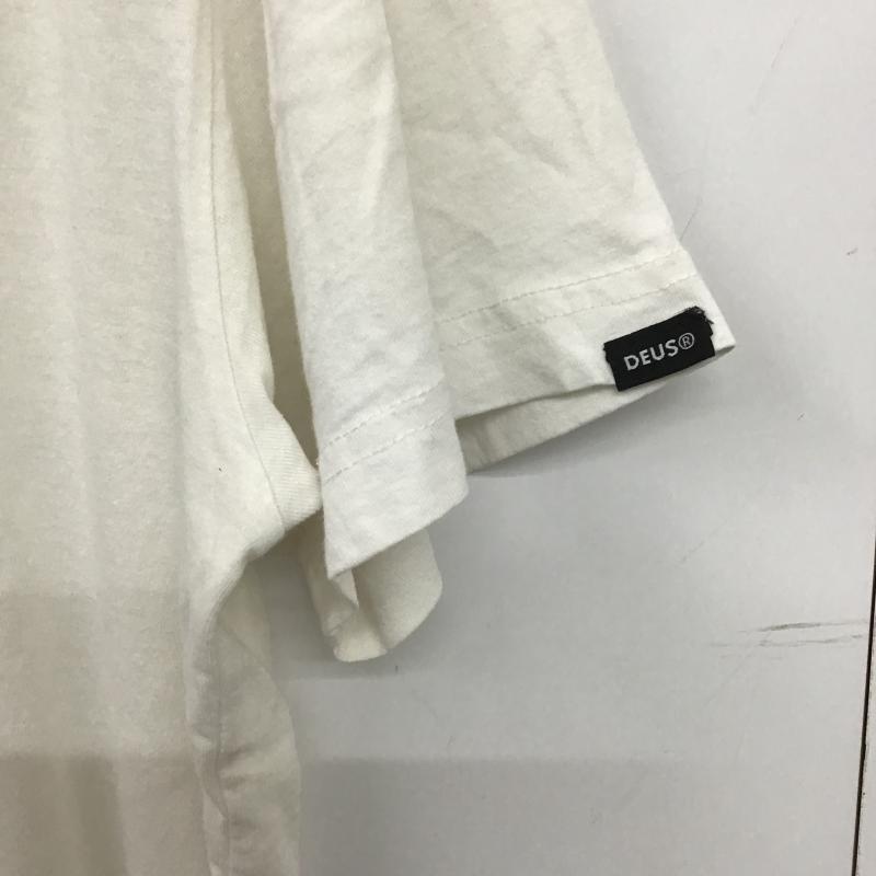 デウスエクスマキナ DEUS EX MACHINA Tシャツ 半袖 半袖カットソー プリントTシャツ クルーネックカットソー M プリント 白 / ホワイト / white メンズ USED 古着 中古 10161199