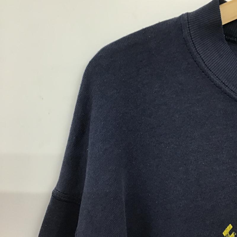 フルーツオブザルーム FRUIT OF THE LOOM トレーナー 長袖 長袖トレーナー スウェット クルーネック プルオーバー M プリント 紺 / ネイビー / navy メンズ USED 古着 中古 10161207