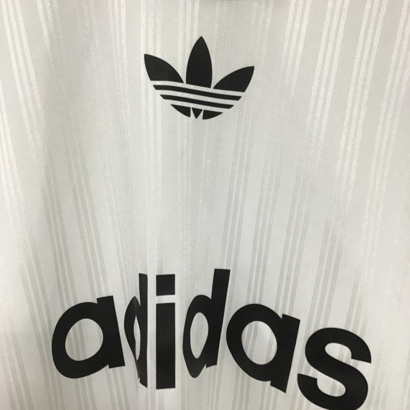 アディダス adidas Tシャツ 半袖 半袖カットソー ジャージ L ロゴ、文字 白 / ホワイト / white メンズ USED 古着 中古 10161209