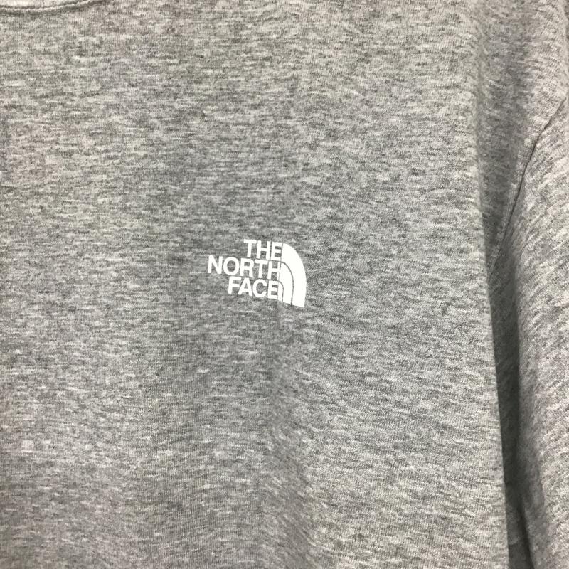 ザノースフェイス THE NORTH FACE Tシャツ 半袖 半袖カットソー プリントTシャツ クルーネックカットソー L ロゴ、文字 灰 / グレー / gray メンズ USED 古着 中古 10161211