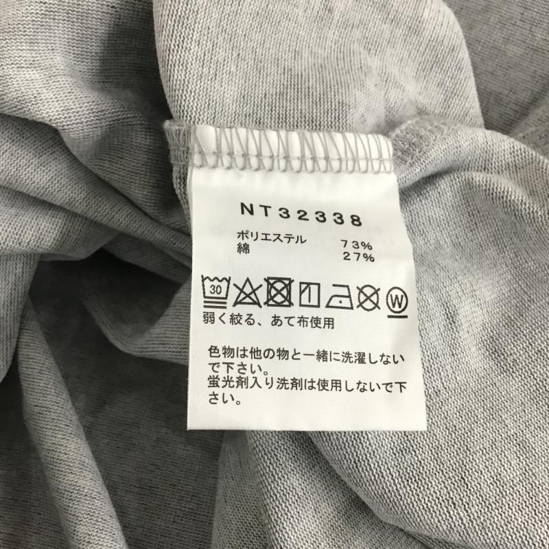 ザノースフェイス THE NORTH FACE Tシャツ 半袖 半袖カットソー プリントTシャツ クルーネックカットソー L ロゴ、文字 灰 / グレー / gray メンズ USED 古着 中古 10161211