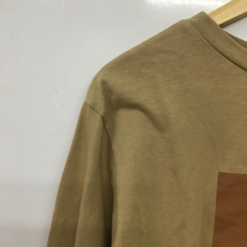 ムルーア MURUA Tシャツ 長袖 クルーネック FREE プリント ベージュ / ベージュ / beige レディース USED 古着 中古 10161212