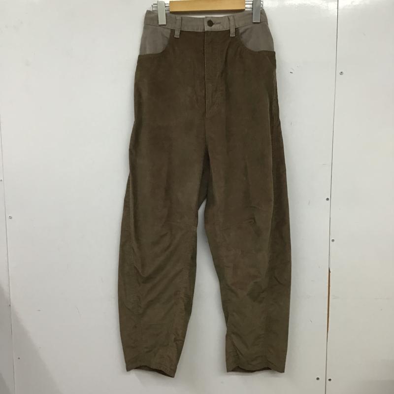 ニコアンド niko and... パンツ ワークパンツ、ペインターパンツ NKM45508SM コーデュロイ M 無地 茶 / ブラウン / brown X 灰 / グレー / gray レディース USED 古着 中古 10161215