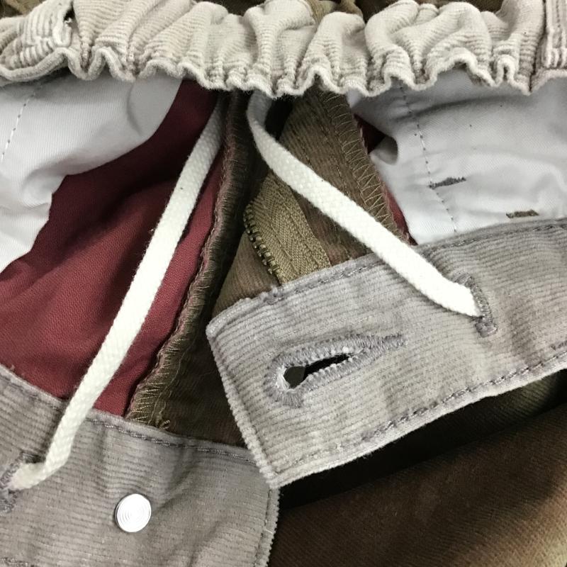 ニコアンド niko and... パンツ ワークパンツ、ペインターパンツ NKM45508SM コーデュロイ M 無地 茶 / ブラウン / brown X 灰 / グレー / gray レディース USED 古着 中古 10161215