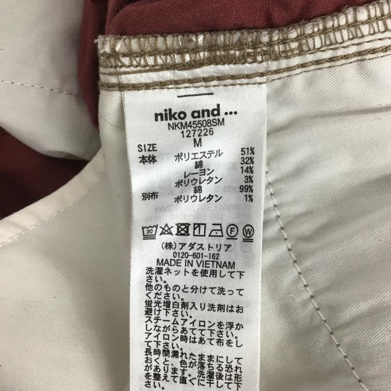 ニコアンド niko and... パンツ ワークパンツ、ペインターパンツ NKM45508SM コーデュロイ M 無地 茶 / ブラウン / brown X 灰 / グレー / gray レディース USED 古着 中古 10161215