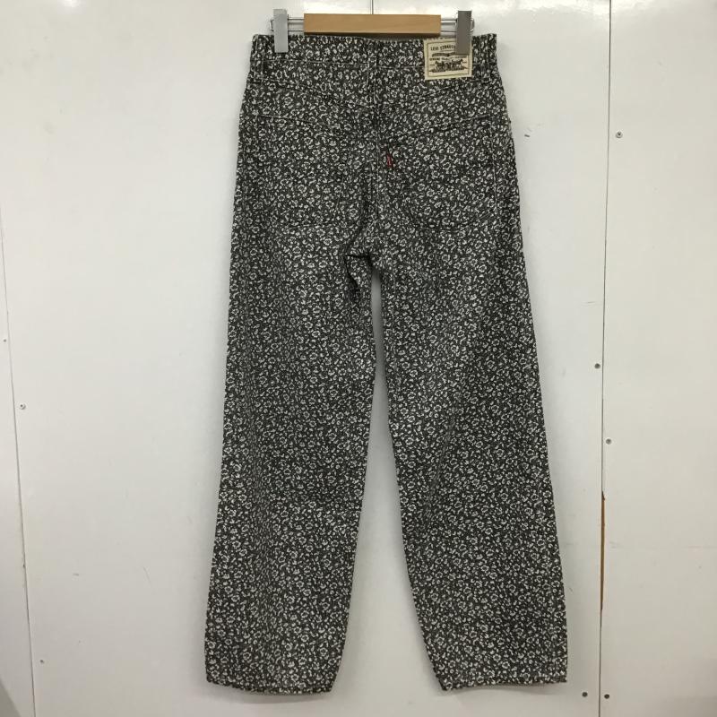リーバイス Levi s パンツ デニム、ジーンズ CW-3022 W25 L30 花柄 黒 / ブラック / black X 白 / ホワイト / white レディース USED 古着 中古 10161219