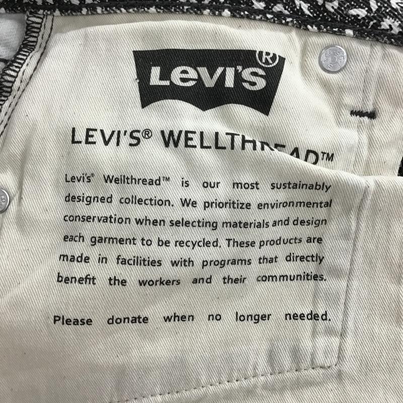 リーバイス Levi s パンツ デニム、ジーンズ CW-3022 W25 L30 花柄 黒 / ブラック / black X 白 / ホワイト / white レディース USED 古着 中古 10161219