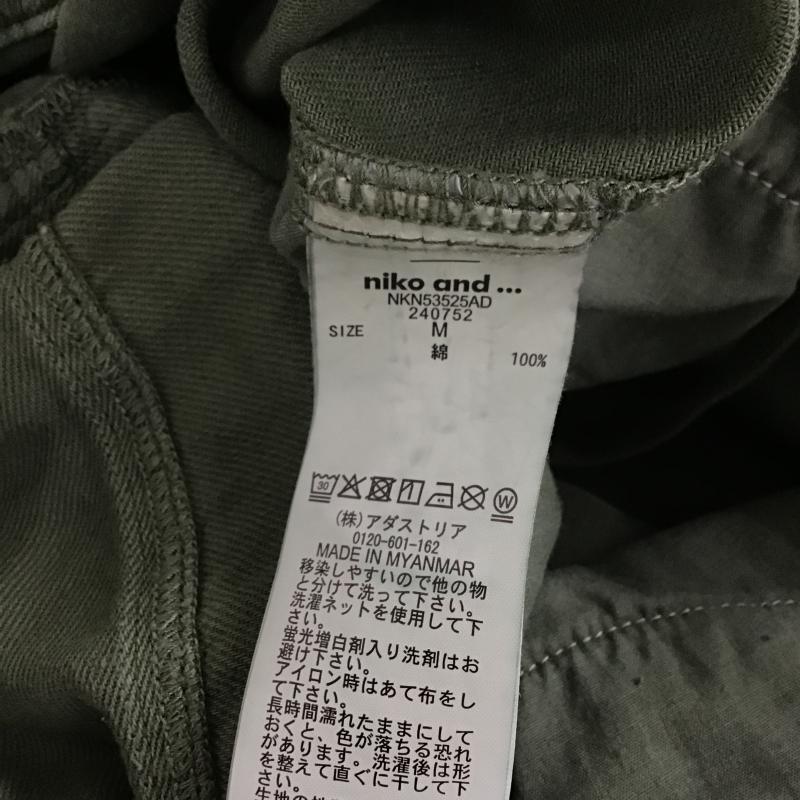 ニコアンド niko and... スカート ロングスカート NKN53525AD リメイク風台形スカート M 無地 カーキ / カーキ / khaki レディース USED 古着 中古 10161220