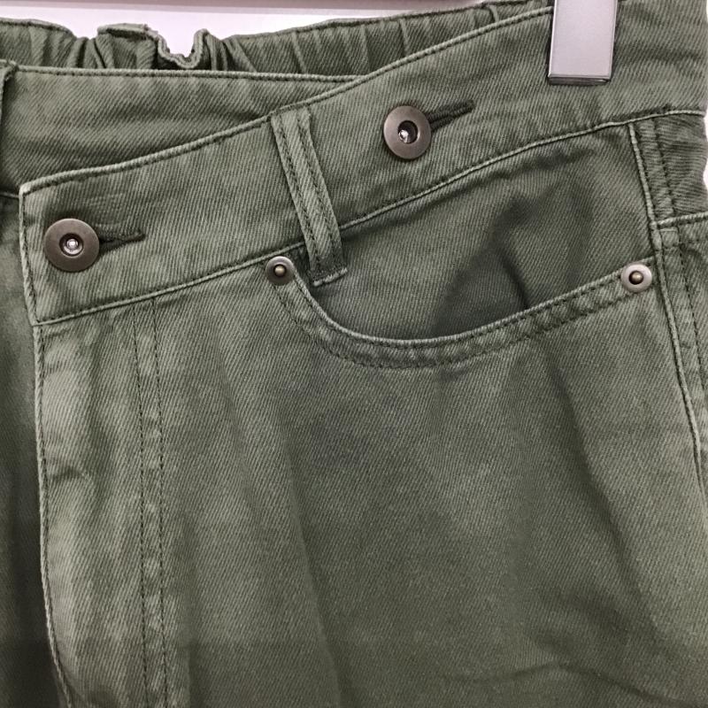 ニコアンド niko and... スカート ロングスカート NKN53525AD リメイク風台形スカート M 無地 カーキ / カーキ / khaki レディース USED 古着 中古 10161220
