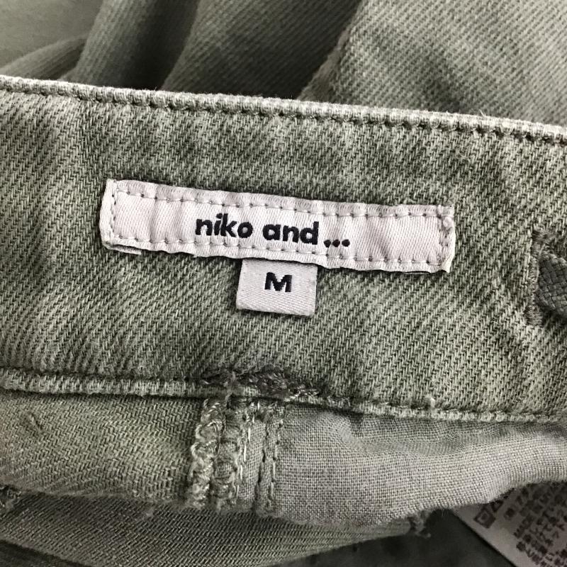 ニコアンド niko and... スカート ロングスカート NKN53525AD リメイク風台形スカート M 無地 カーキ / カーキ / khaki レディース USED 古着 中古 10161220