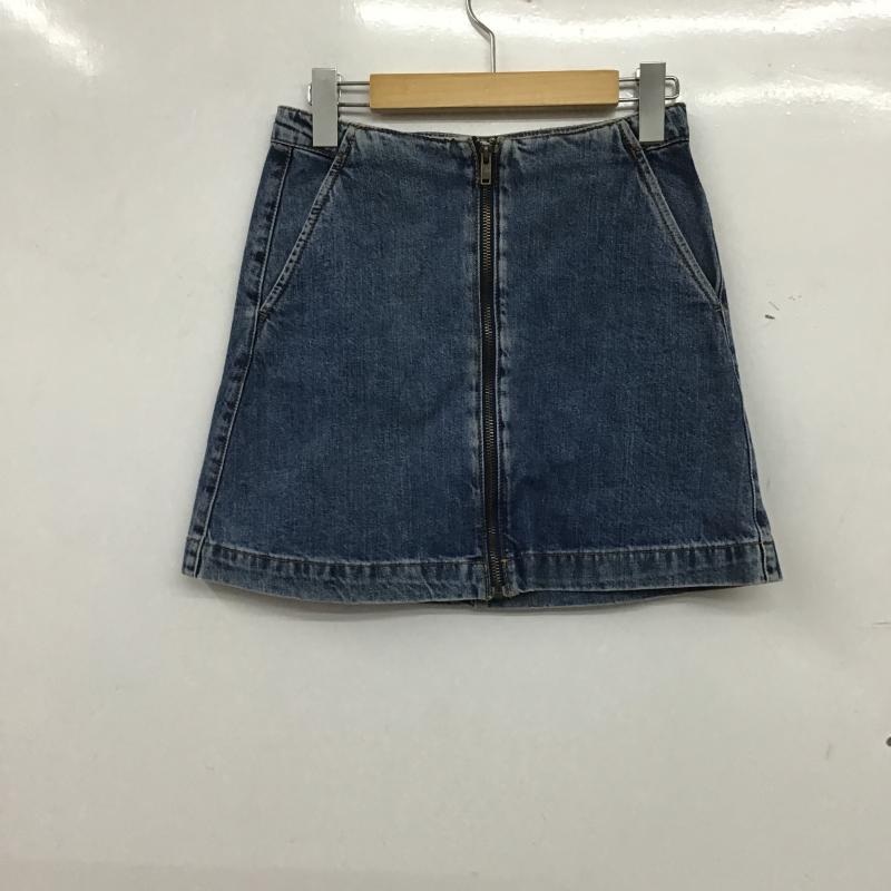 ザラ ZARA TRAFALUC スカート ミニスカート デニムスカート タイトスカート ミニスカート XS 無地 インディゴ / インディゴ / Indigo レディース USED 古着 中古 10161232