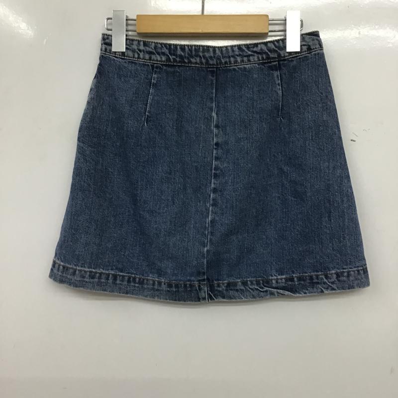 ザラ ZARA TRAFALUC スカート ミニスカート デニムスカート タイトスカート ミニスカート XS 無地 インディゴ / インディゴ / Indigo レディース USED 古着 中古 10161232