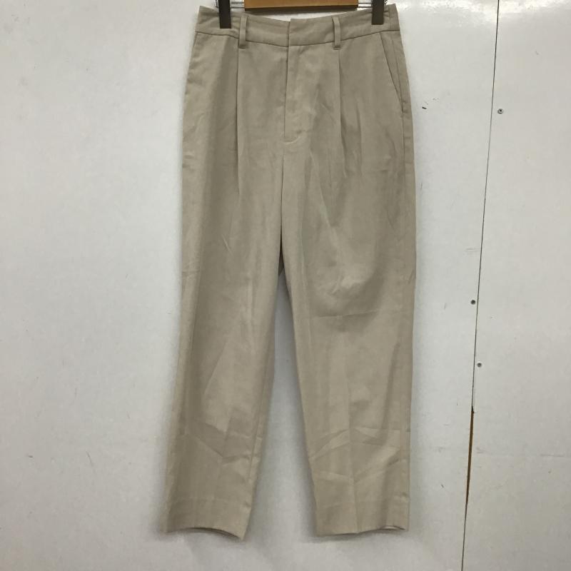 ニコアンド niko and... パンツ スラックス スラックスパンツ ワイドパンツ カジュアルパンツ 3 無地 ベージュ / ベージュ / beige レディース USED 古着 中古 10161235