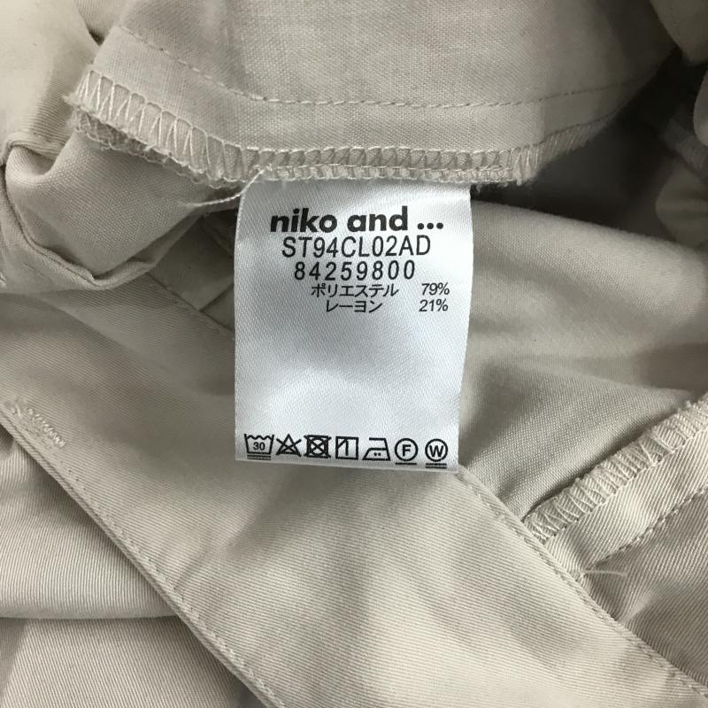 ニコアンド niko and... パンツ スラックス スラックスパンツ ワイドパンツ カジュアルパンツ 3 無地 ベージュ / ベージュ / beige レディース USED 古着 中古 10161235