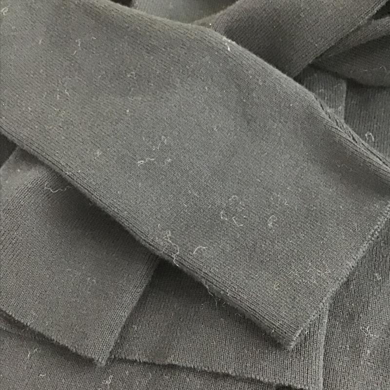 オペークドットクリップ OPAQUE.CLIP ニット、セーター 長袖 長袖ニットカットソー Vネック セーター M 無地 ダークグレー / ダークグレー / レディース USED 古着 中古 10161238