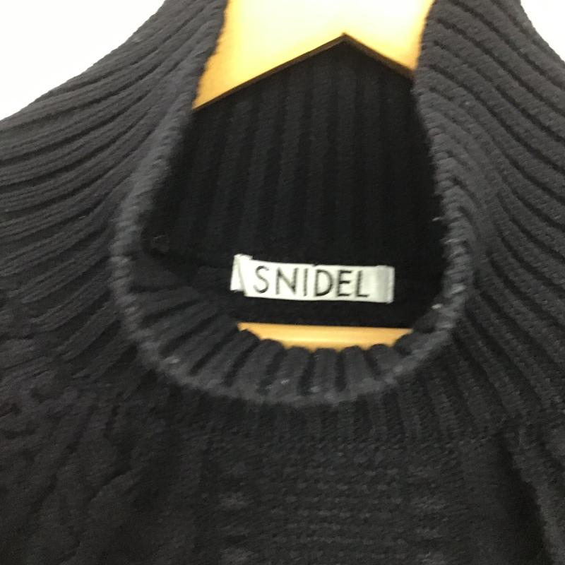 スナイデル SNIDEL ニット、セーター 長袖 長袖ニットカットソー タートルネック セーター ONE SIZE  紺 / ネイビー / navy レディース USED 古着 中古 10161240