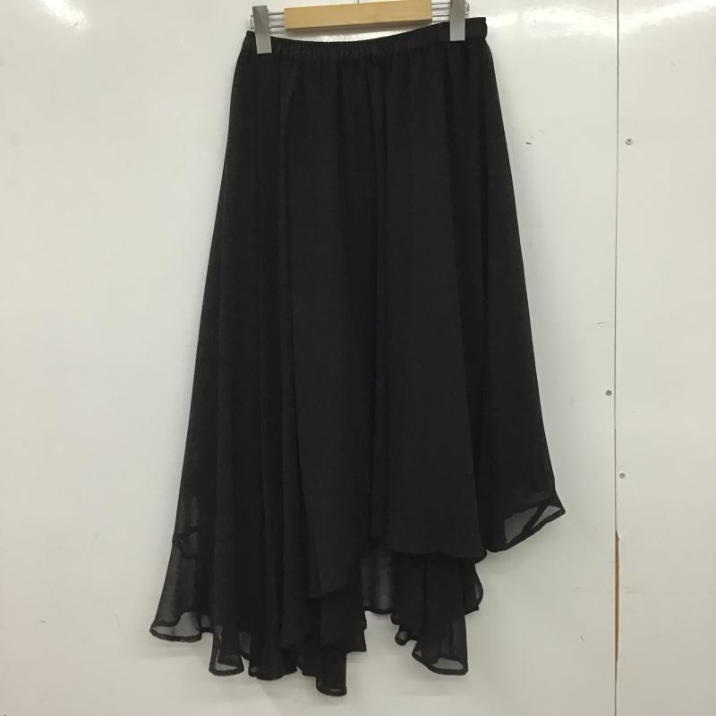 アクシーズファム axes femme スカート ロングスカート ロングスカート フレアスカート カジュアルスカート M 無地 黒 / ブラック / black レディース USED 古着 中古 10161242
