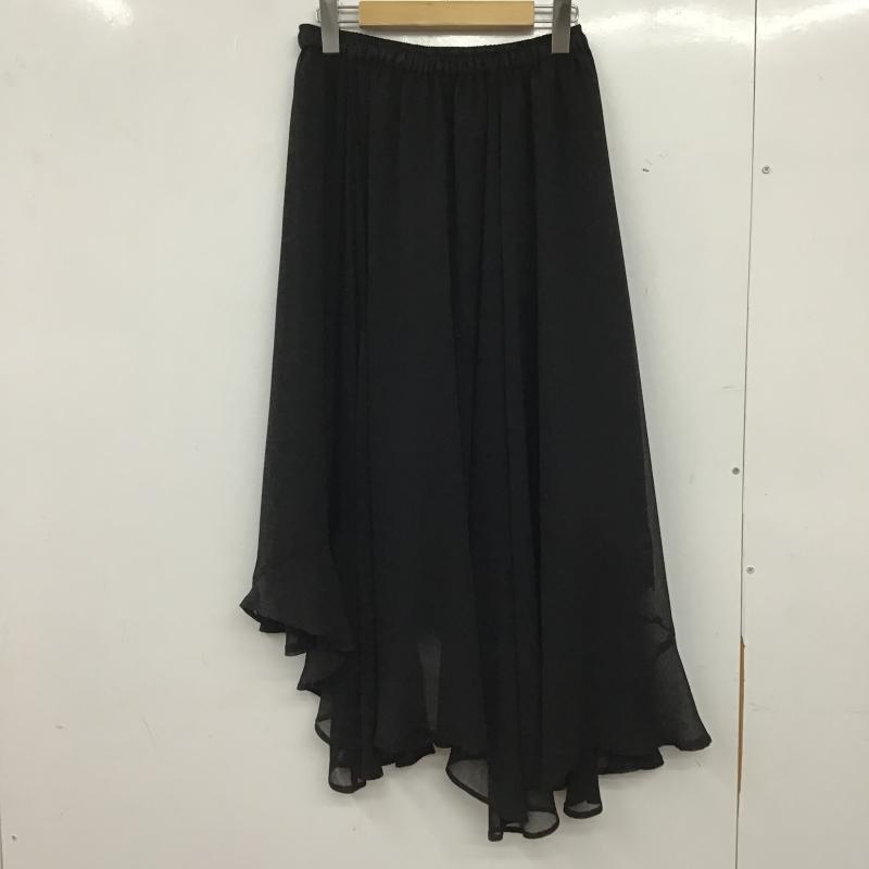アクシーズファム axes femme スカート ロングスカート ロングスカート フレアスカート カジュアルスカート M 無地 黒 / ブラック / black レディース USED 古着 中古 10161242