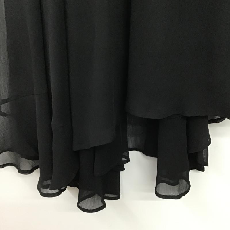 アクシーズファム axes femme スカート ロングスカート ロングスカート フレアスカート カジュアルスカート M 無地 黒 / ブラック / black レディース USED 古着 中古 10161242